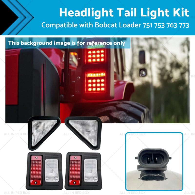 Bobcat Loader 751 753 763 773 863 Headlight & Tail Light Kit