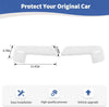 Chevy Silverado / GMC Sierra 1500 White Top Half Mirror Cover Caps (2019-2024)