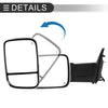 Dodge Ram 1500 with Turn Signal Light Silver Tone Tow Mirrors