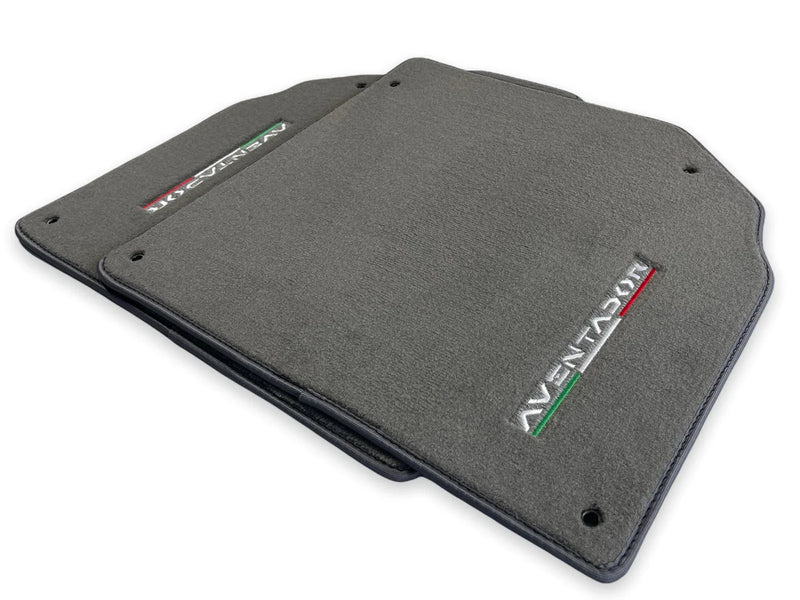 Lamborghini Aventador (2012-2022) AutoWin 2 x Gray Carpet Floor Mats