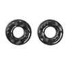 Dodge Challenger Real Carbon Fiber Interior Door Lock Pin Ring Trims (2008-2014)