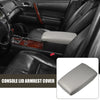 Toyota Highlander Car Center Console Lid Armrest Cover Faux Leather Gray