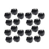 Car - Fits Various Models 17mm Black Wheel Lug Nut Bolt Cover Caps (20 Pcs)