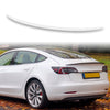 Tesla Model 3 Sedan (2017-2023) Pearl White ABS Rear Boot Spoiler