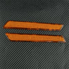 Harley Touring Road King Glide Orange Reflector Saddle Bag Latch Cover (2009-2023)