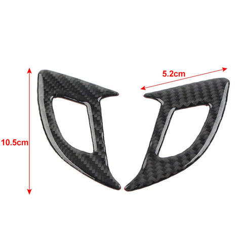Chevrolet Equinox Carbon Fiber Black 2 x Car Door Switch Panel Covers (2017-2022)