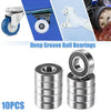 Car 10 x 12x28x8mm Double Rubber Seal Deep Groove Ball Bearings