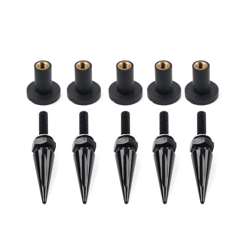 Harley Road Glide 5x Spike Windshield Fairing Well Nut Bolt Kit (2015-2023)