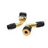 Moped Scooter Motorcycle 3 x Brass Angled Tubeless Tyre Tire Valve Stem