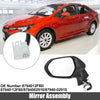 Toyota Corolla 3 Pin Left Side Exterior Door Mirror Assembly White (2020-2022)