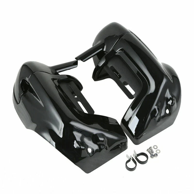 Harley Road King Black Lower Vented Fairing Engine Guard Crash Bar (09-13)