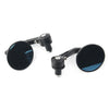 Dirt Bike Bobber Cafe 7/8" Handlebar Bar End Rearview Mirrors