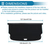 Ford Bronco Sport (2021-2025) Rear Trunk Shelf Retractable Cargo Cover