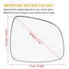 Suzuki Right Side Mirror Glass with Backing Plate