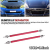 Dodge Charger Red Adjustable Bumper Lip Splitter Strut Rod Tie Support Bar