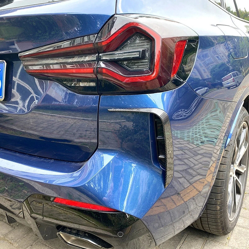 BMW X3 X3M Carbon Fiber Look Rear Side Spoiler Trim (2022-2024)