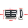 Audi A4 A5 A6 A7 A8 Q3 Q5 Stainless Steel Brake Gas Pedal Covers (2008-2023)