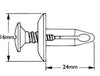 Yamaha 10x Fairing Clips Plastic Panel Edge Bolts Rivets