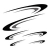 Camper Trailer Body Stickers Black & Gray Vinyl Graphics Decals