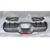 Mini Cooper F54 F55 F56 F57 JCW Carbon Fiber Rear Bumper Diffuser Cover Trim
