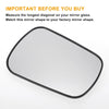 Ford Fiesta Right Side White Mirror Glass (2002-2005)