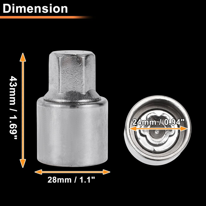 Mercedes-Benz with Locking Nut Key Tool Wheel Lock Lug Nut