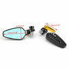 Universal Motorcycle 1 Pair 7/8" Gold Handlebar End Mirrors