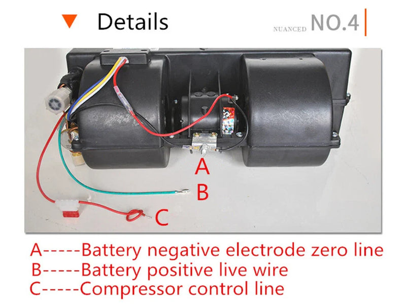 Car Under Dash 12V 3 Speed A/C Evaporator Unit (AU)