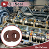 Oil Seal Rotary Shaft Seal FKM Rubber 20x47x7mm Brown 2 x Pcs