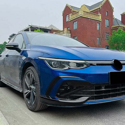 VW Golf 8 MK8 Rline Gloss Black Front Bumper Side Air Vent Trim (2020-2024)
