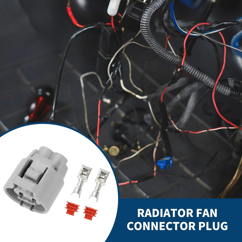 Toyota RAV4 2 x Pin Radiator Fan Connector Plug Female Wire Terminal