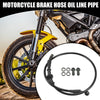 80cm Universal Motorcycle Hydraulic Brake Hose Set Black