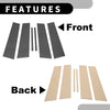 Lexus Sedan 4-Door Black Carbon Fiber 6 Pcs Car Pillar Window Trim (2021-2023)