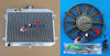 Suzuki Vinson 500 LTA500F LTF500F Aluminum Radiator + Fan (2002-2007)