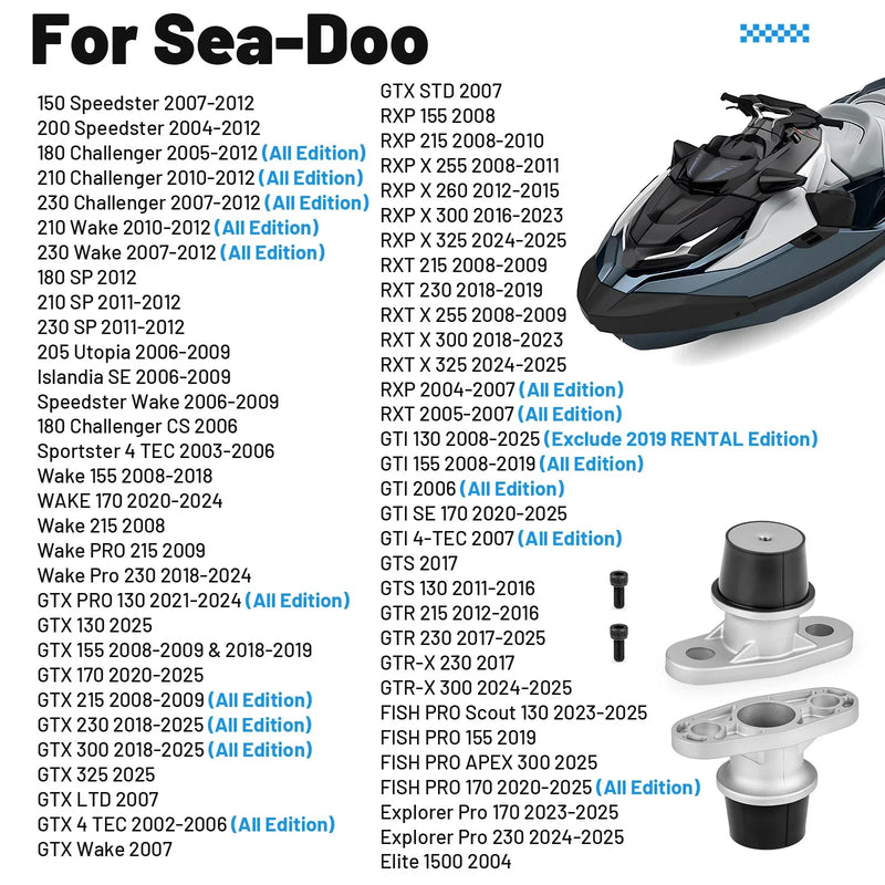Sea-Doo GTI 130-170 4TEC RXT X 2x Engine Motor Mount
