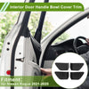 Nissan Rogue Carbon Fiber Black Interior Door Handle Bowl Cover (21-25)