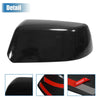 Chevy Suburban Tahoe GMC Gloss Black Top Half Mirror Cover Overlay