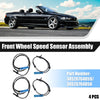 BMW 325xi Base 4pcs ABS Wheel Speed Sensor Front Left Right