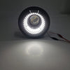 Motorcycle 5-3/4" Switchback White LED Halo DRL Angel Eye Headlight (N/A)