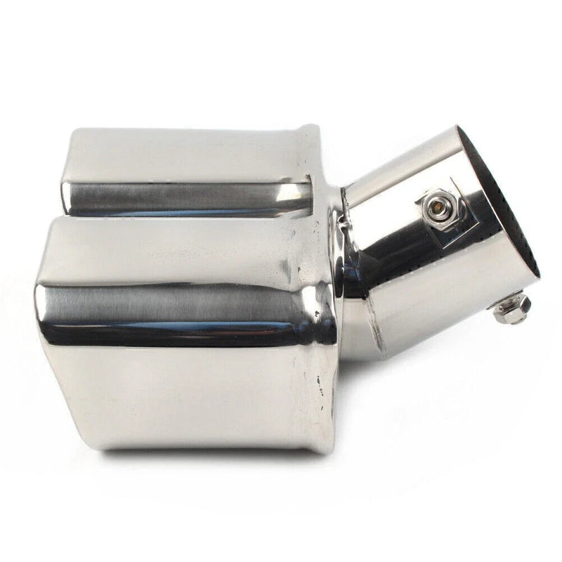 Car (Curved) - Auto Replacement Dual Exhaust Pipe Tail Muffler Tip