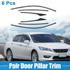 Honda Accord (2018-2022) Matte Black 6 Pcs Windshield B Pillar Trim