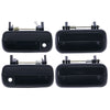 Toyota Hilux 4pc Textured Black Outer Door Handles (1988-1997)