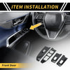 Ford Maverick Carbon Fiber Front Door Window Switch Panel Set (22-24)
