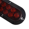 Truck 6pc Oval LED Trailer Lights Red & White (10)