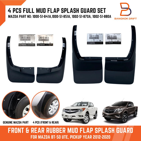 Mazda BT-50 Genuine Mud Flap Splash Guards 4WD (2012-2020)