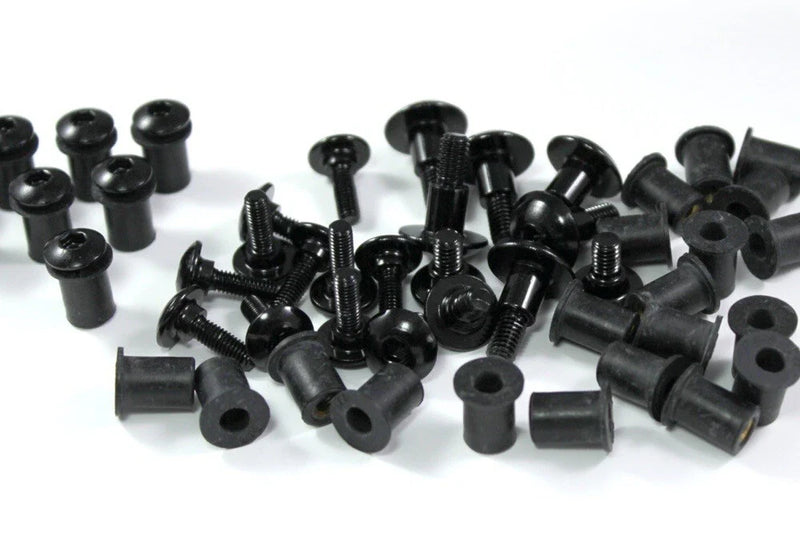 Honda CBR1000RR Fairing Bolt Clip Set / Aluminum Black / (2020–2020)