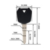 Kawasaki NINJA 250, ZX250R, EX250, NINJA 300, ZX300R, ER-6N Uncut Blade Blank Key