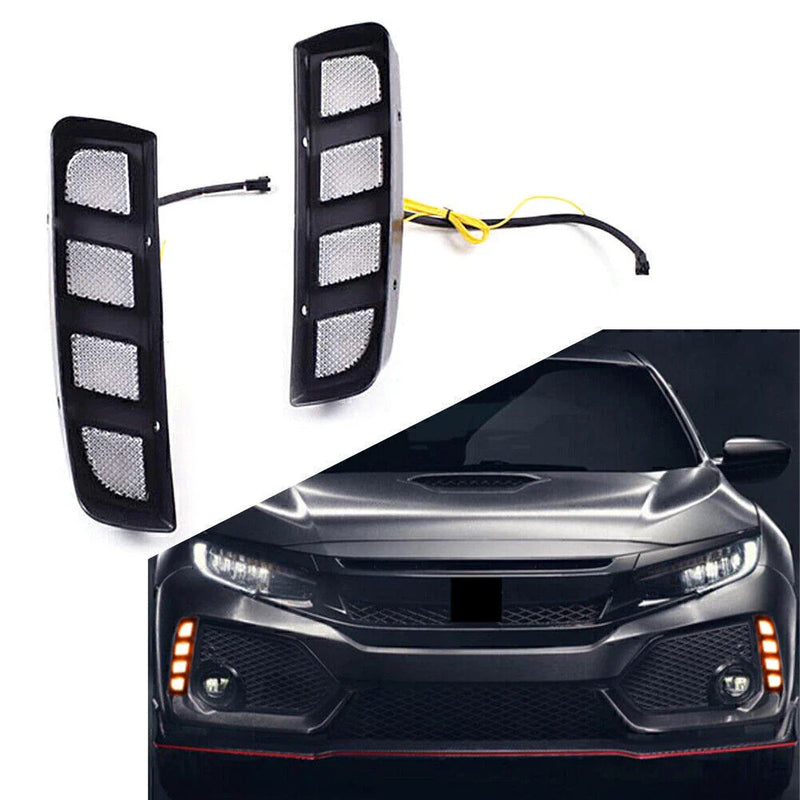 Honda Civic TYPE R LED Daytime Running Fog Lights (2016-2019)