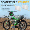 Kawasaki KX125 / KX250 1997-2004 White Radiator Louvers Guards