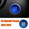 Hyundai Tucson Blue Aluminum Alloy Start Stop Button Trim (2022–24)